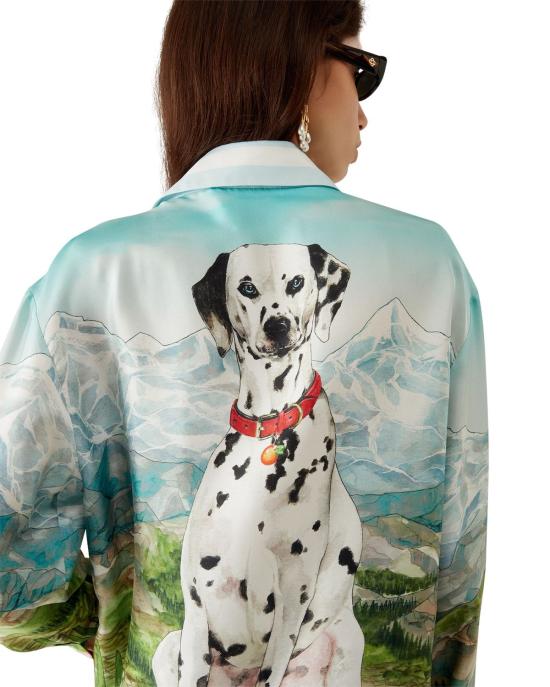 25FW 카사블랑카 긴팔 셔츠 MPF25SH02101 DALMAMONTG - CASABLANCA