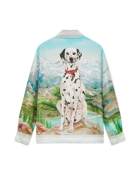 25FW 카사블랑카 긴팔 셔츠 MPF25SH02101 DALMAMONTG - CASABLANCA