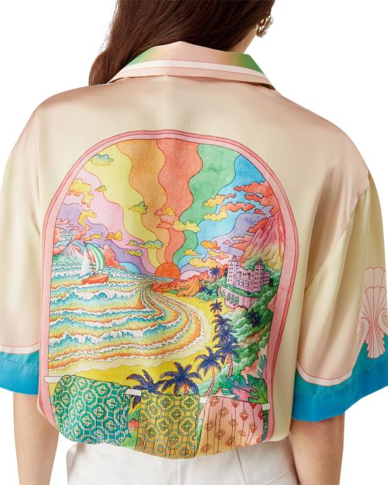 25FW 카사블랑카 반팔 셔츠 SH00309 LUCIDDREAM - CASABLANCA