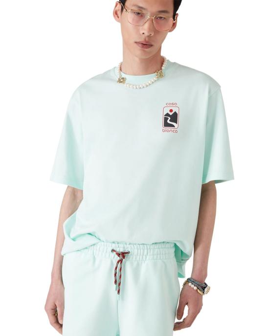 25FW 카사블랑카 반팔 티셔츠 MPF25JTS04403 SUNSETVALL