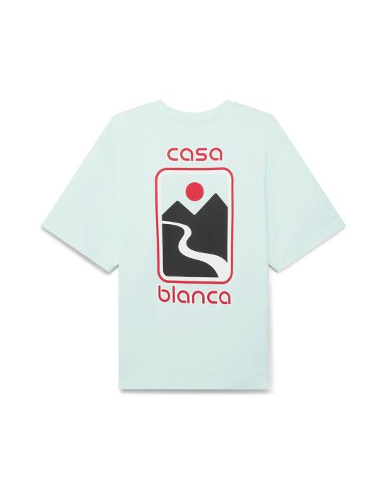 25FW 카사블랑카 반팔 티셔츠 MPF25JTS04403 SUNSETVALL - CASABLANCA