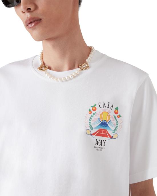 25FW 카사블랑카 반팔 티셔츠 MPF25JTS00108 CASAWAYMOU