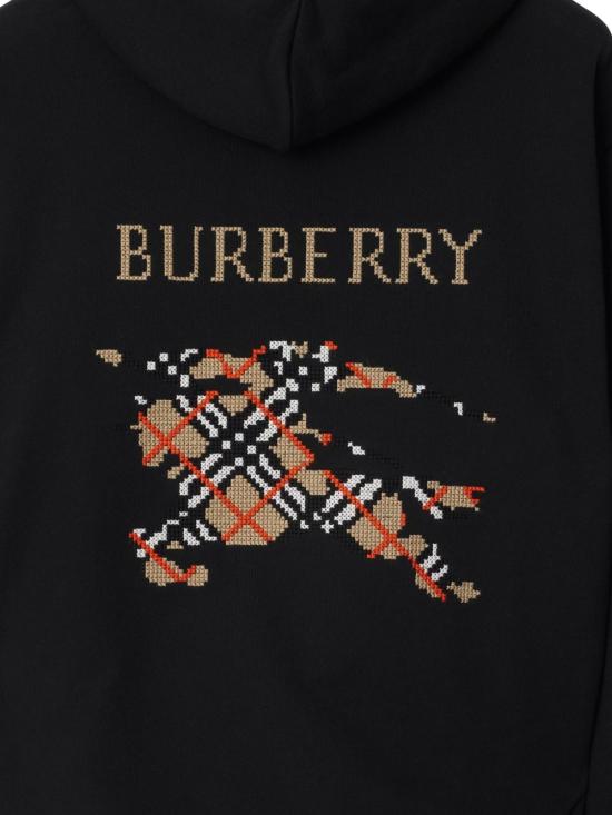 25FW 버버리 EKD 후드 스웨트셔츠 블랙 8110938 A1189 - BURBERRY
