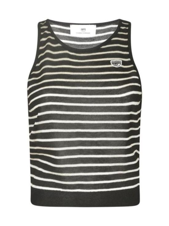  키아라 페라그니 민소매 티셔츠 76CBMA05 CM12A899 Black