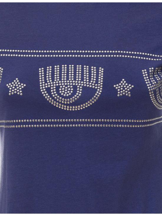  키아라 페라그니 반팔 티셔츠 76CBHG02 CJG01249 Blue - CHIARA FERRAGNI