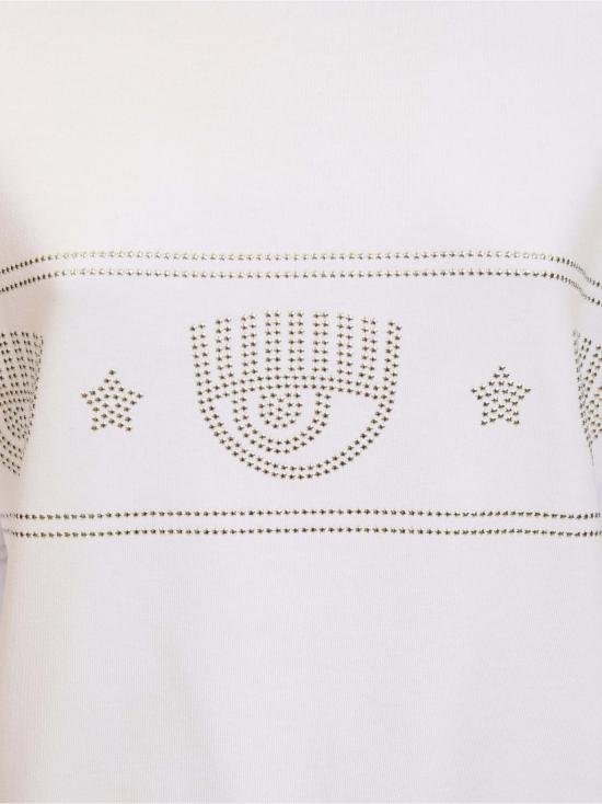  키아라 페라그니 긴팔 티셔츠 76CBIG03 CFG01003 White - CHIARA FERRAGNI