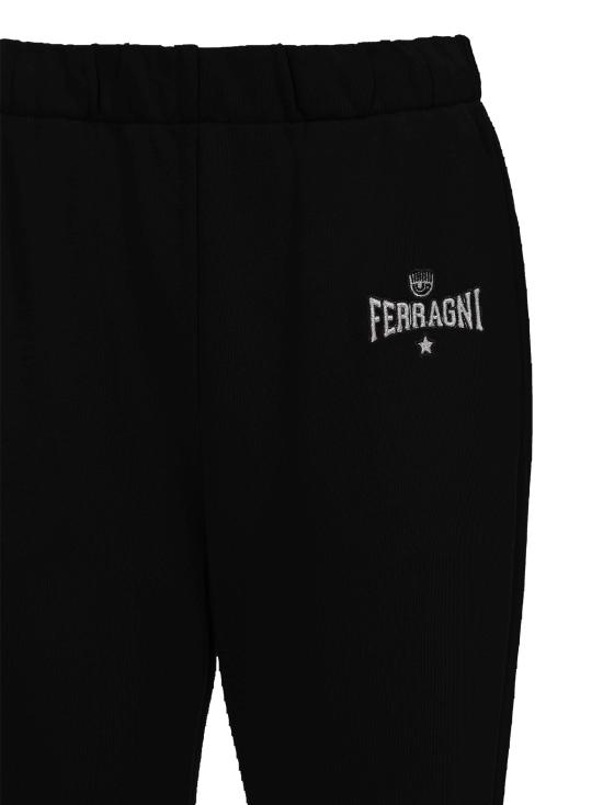  키아라 페라그니 트레이닝/조거 팬츠 76CBAC01 CFK02899 Black - CHIARA FERRAGNI