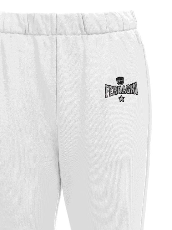  키아라 페라그니 트레이닝/조거 팬츠 76CBAC01 CFK02003 White - CHIARA FERRAGNI