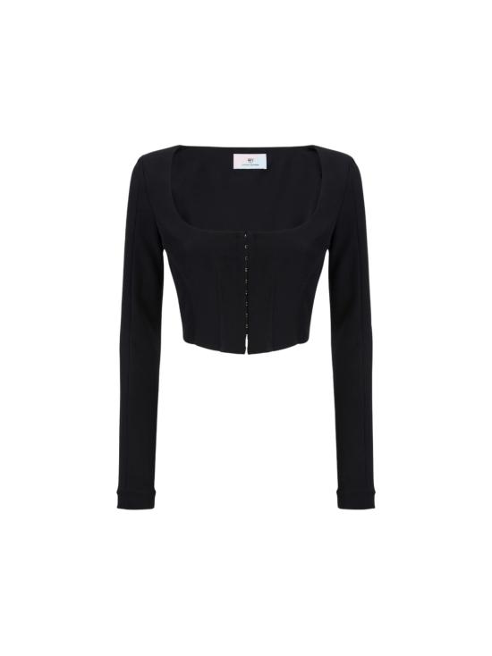  키아라 페라그니 긴팔 티셔츠 77CBM272 N0103899 Black
