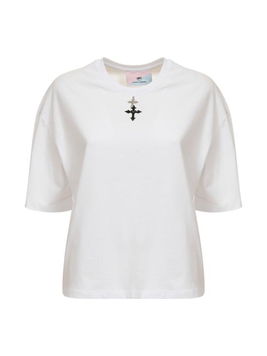  키아라 페라그니 반팔 티셔츠 77CBHK07 CJK01003 White