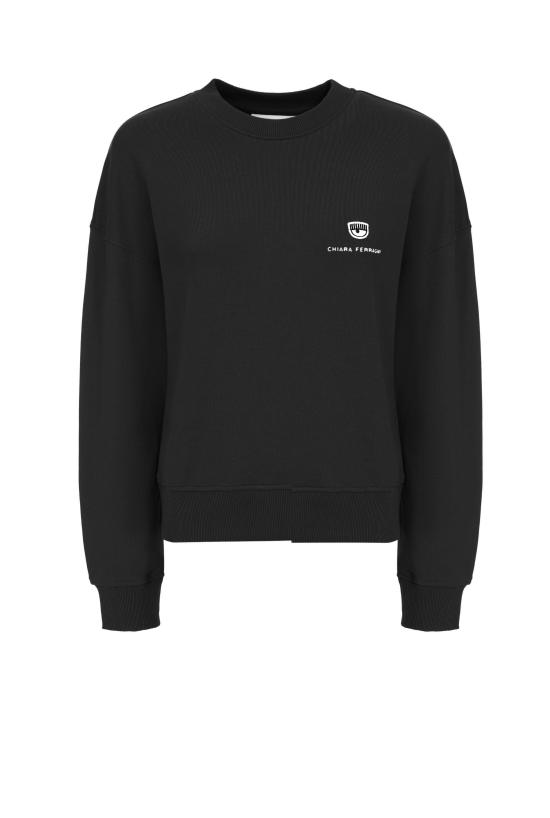  키아라 페라그니 긴팔 티셔츠 77CBIT01 CFT03899 Black