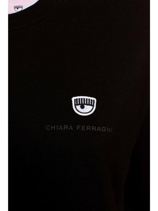  키아라 페라그니 반팔 티셔츠 77CBHT04 CJT04899 Black - CHIARA FERRAGNI