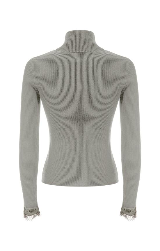  키아라 페라그니 터틀넥 77CBFN02 CMN72017 White - CHIARA FERRAGNI