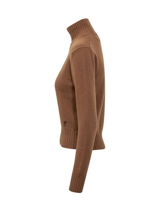 25FW 아미 터틀넥 H25FKS833005 216H25 BROWN - AMI