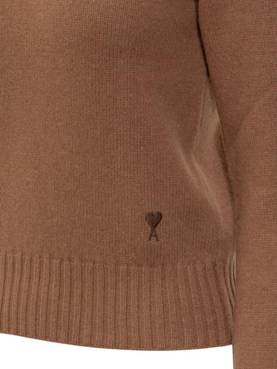 25FW 아미 터틀넥 H25FKS833005 216H25 BROWN - AMI