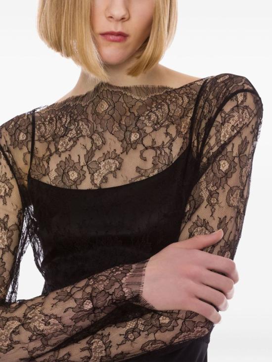 25FW 알베르타 페레티 롱 원피스 A041366270555 Black - ALBERTA FERRETTI