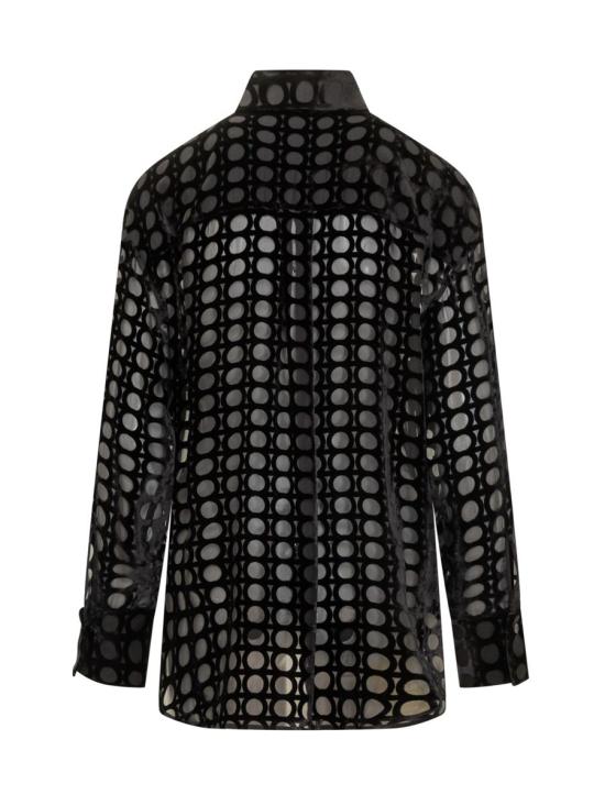 25FW 살바토레 페라가모 셔츠 13H0260782997 001 Black - SALVATORE FERRAGAMO