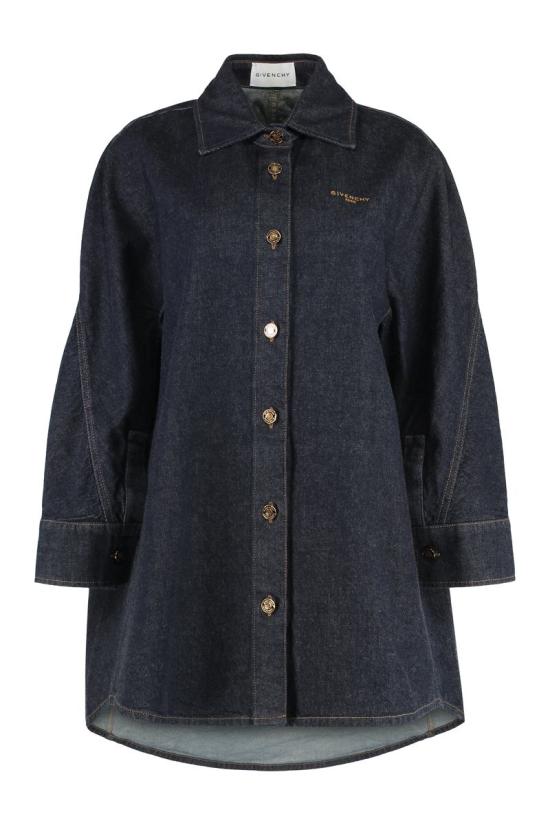 25FW 지방시 셔츠 BW61F1516P 401 Navy