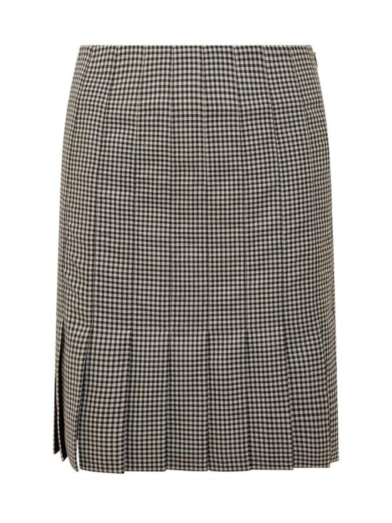 25FW 살바토레 페라가모 미디 스커트 13H0990785203 422 Black