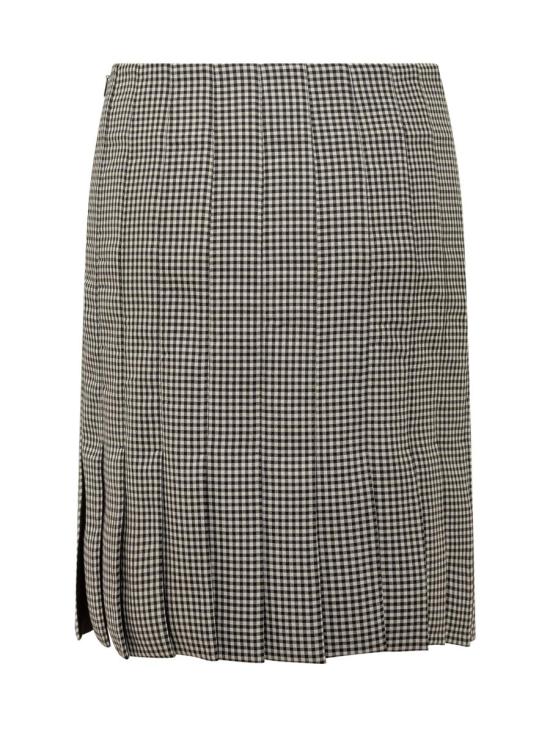 25FW 살바토레 페라가모 미디 스커트 13H0990785203 422 Black - SALVATORE FERRAGAMO