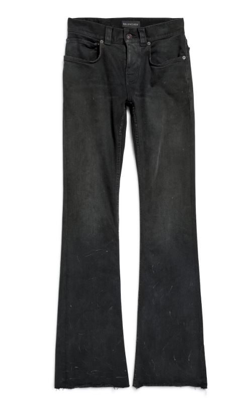 25FW 발렌시아가 슬림 핏 부츠컷 팬츠 838692 TSWC38582