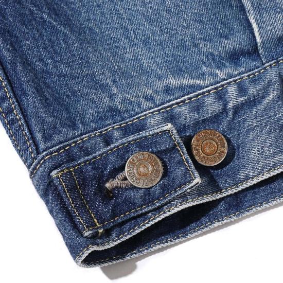  슈가케인 데님 자켓 사탕수수 Sc11953 Sw 14.25oz 셀비지 데님 1953 Type II 재킷 에이지드 모델 재킷 - SUGAR CANE