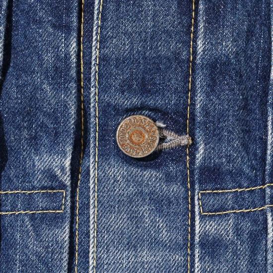  슈가케인 데님 자켓 사탕수수 Sc11953 Sw 14.25oz 셀비지 데님 1953 Type II 재킷 에이지드 모델 재킷 - SUGAR CANE