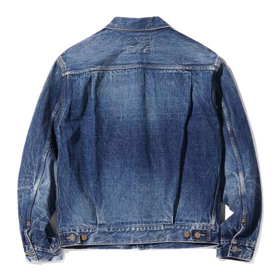  슈가케인 데님 자켓 사탕수수 Sc11953 Sw 14.25oz 셀비지 데님 1953 Type II 재킷 에이지드 모델 재킷 - SUGAR CANE