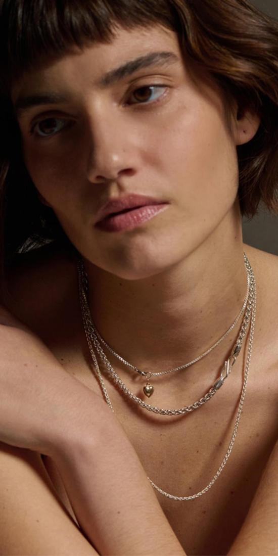  로렌 스튜어트 목걸이/팬던트 스피가 체인 목걸이 - LOREN STEWART