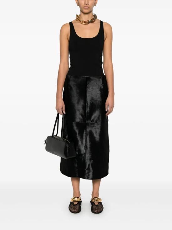 25SS 토템 민소매 티셔츠 252WRT0504YA0187 001 BLACK - TOTEME