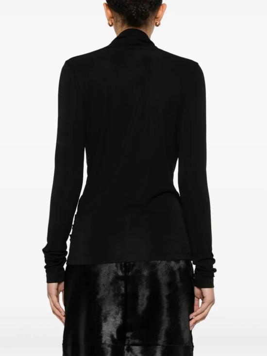 25SS 토템 반팔 티셔츠 252WRT0443FB0162 001 BLACK - TOTEME