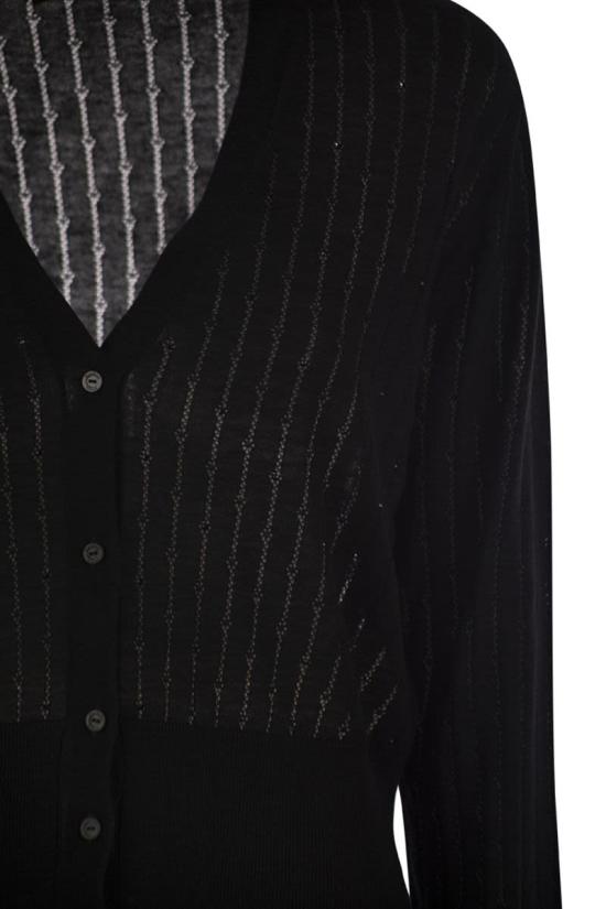 25FW 막스마라 가디건 2526346021600 008 BLACK - MAX MARA