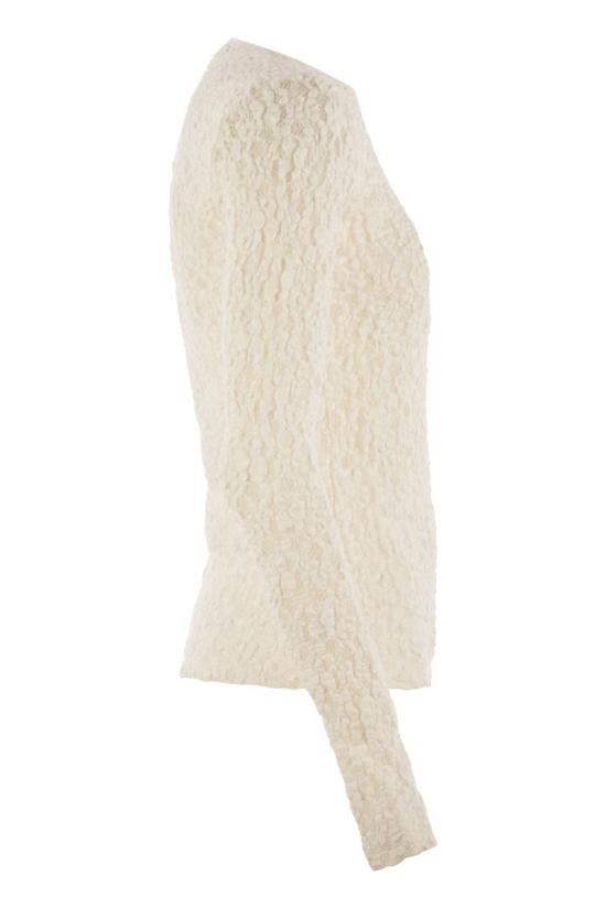 25FW 막스마라 긴팔 티셔츠 2526946041600 001 IVORY - MAX MARA