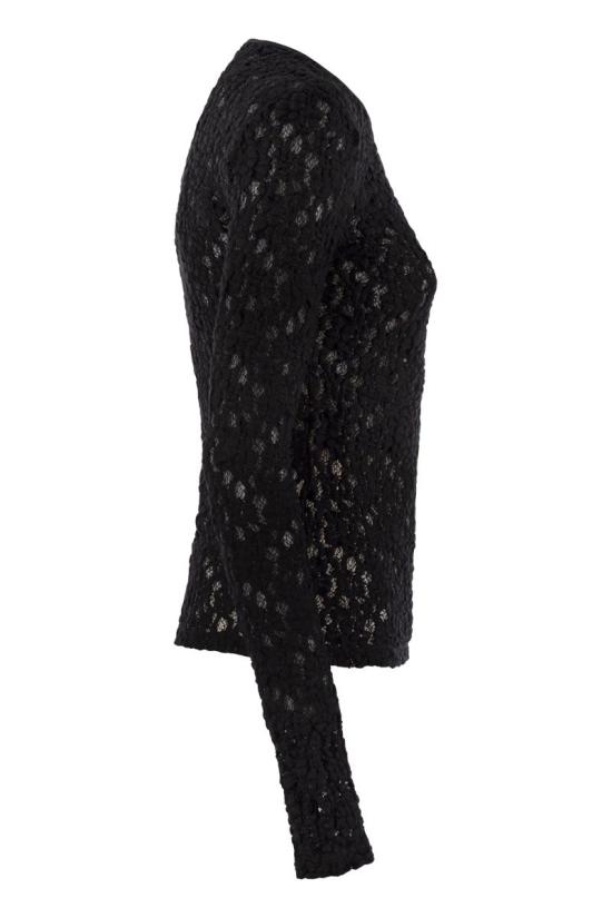 25FW 막스마라 긴팔 티셔츠 2526946041600 002 BLACK - MAX MARA