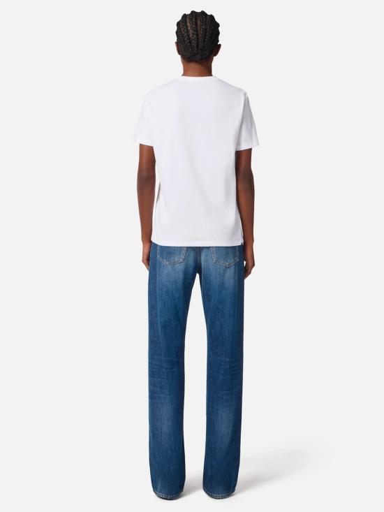 25FW 엘리자베타프랜치 반팔 티셔츠 MA02856E2 270 WHITE - ELISABETTA FRANCHI