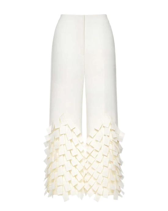  어웨이크 모드 스트레이트 팬츠 A.W.A.K.E. 모드 직사각형 디테일 퀼로트 화이트