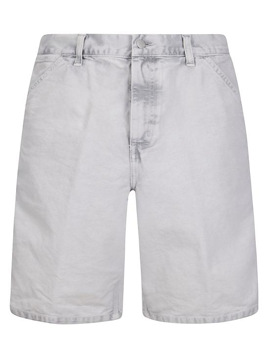 25FW 칼하트 WIP 데님 숏팬츠 I035558 895F BLACK CHALK WASH