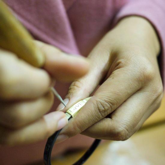  Love is Project 커프스 링크/타이 홀더 러브이즈 프로젝트 트리니티 혼 뱅글 스몰 - OTHER BRANDS