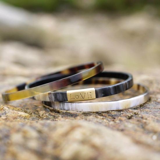  Love is Project 커프스 링크/타이 홀더 러브이즈 프로젝트 트리니티 혼 뱅글 스몰 - OTHER BRANDS