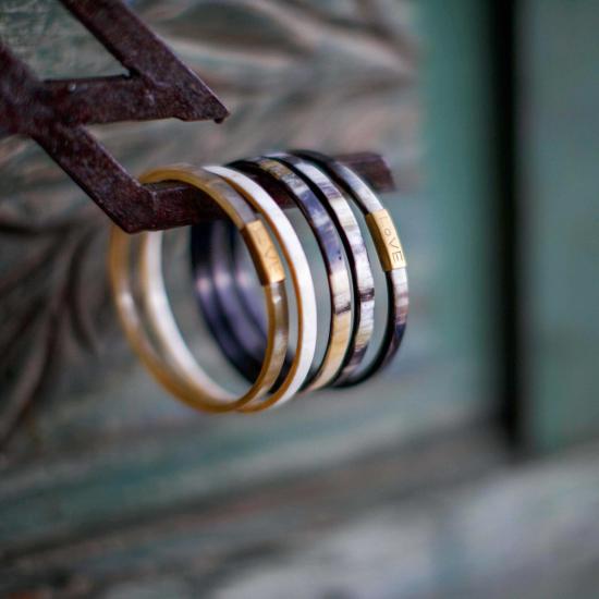  Love is Project 커프스 링크/타이 홀더 러브이즈 프로젝트 트리니티 혼 뱅글 스몰 - OTHER BRANDS