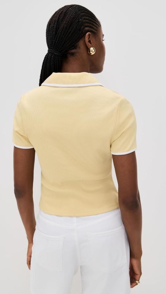  베로니카비어드 반팔 티셔츠 베로니카 비어드 카모마일 파이핑 디테일이 있는 키어니 티셔츠 - VERONICA BEARD