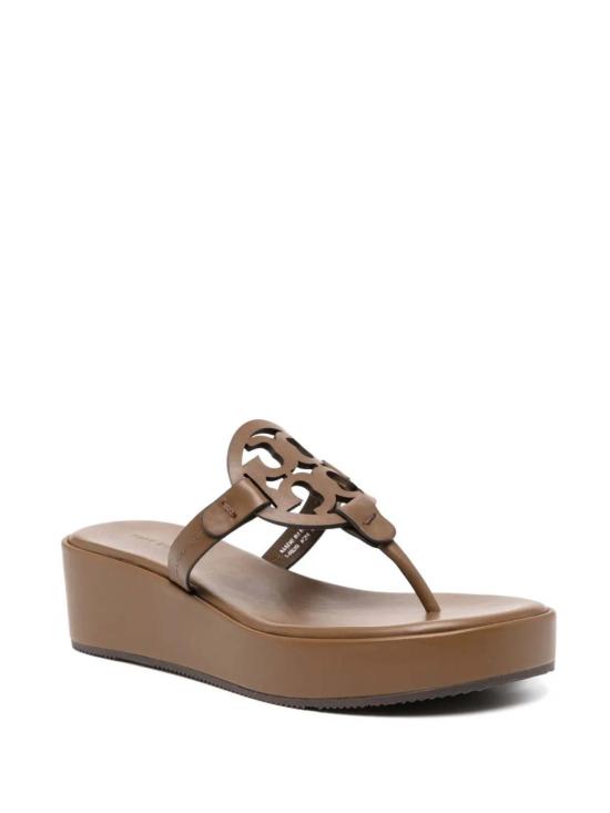  토리버치 샌들 밀러 웨지  25mm 아몬드 오트