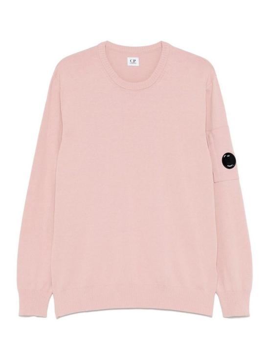 25SS 씨피 컴퍼니 코튼 크레이프 크루넥 렌즈 니트 스웨터 18CMKN086A006323O520 MISTY ROSE DOM