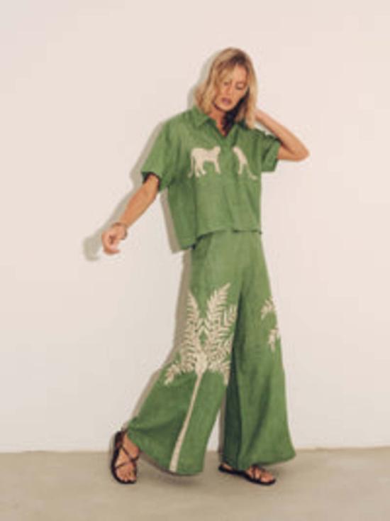  캐롤리나 케이 셔츠 캐롤라이나 K 피나 셔츠 민트 - CAROLINA K