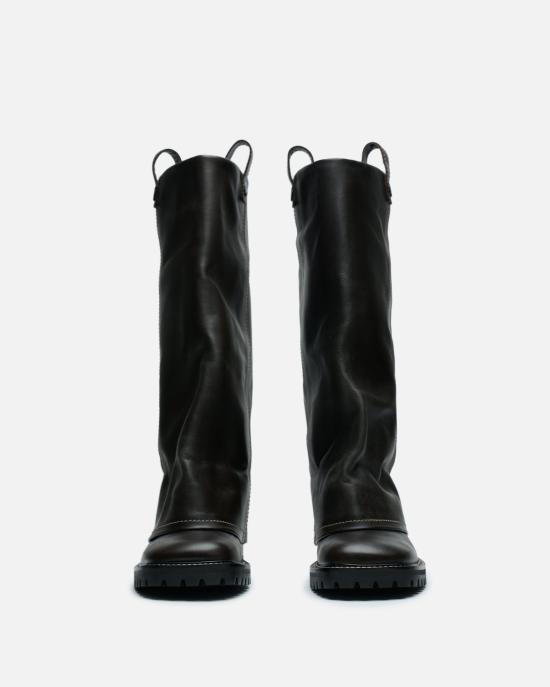  아크네 스튜디오 부츠 니하이  모카 브라운 - ACNE STUDIOS