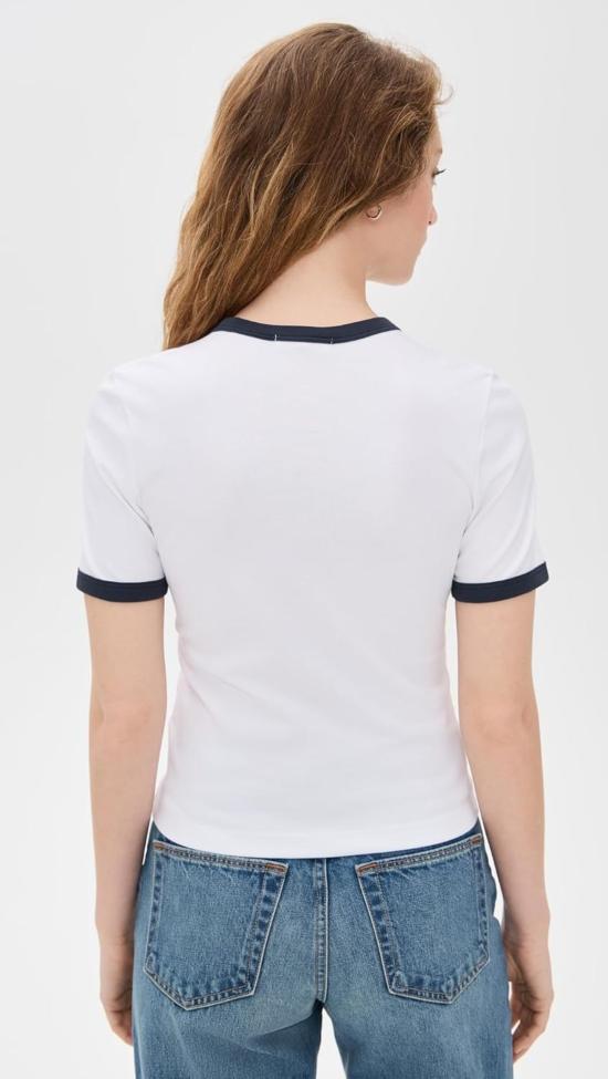  랙앤본 반팔 티셔츠 Rag & Bone 미아 링거  화이트 멀티 - RAG & BONE