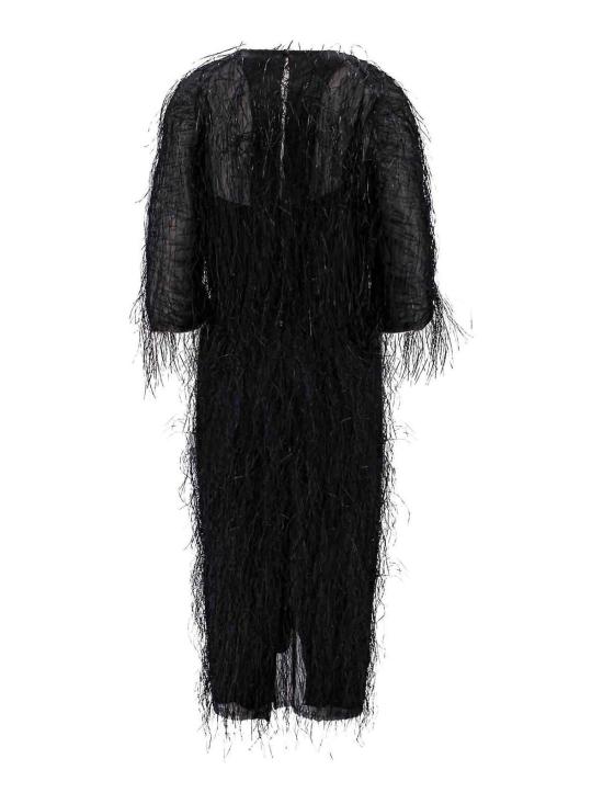  랑방 미디 스커트 RWDR011257671010 Black - LANVIN