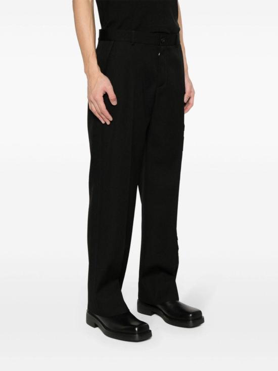  오프화이트 스트레이트 팬츠 OMCO038S24FAB0011010 Black - OFF WHITE