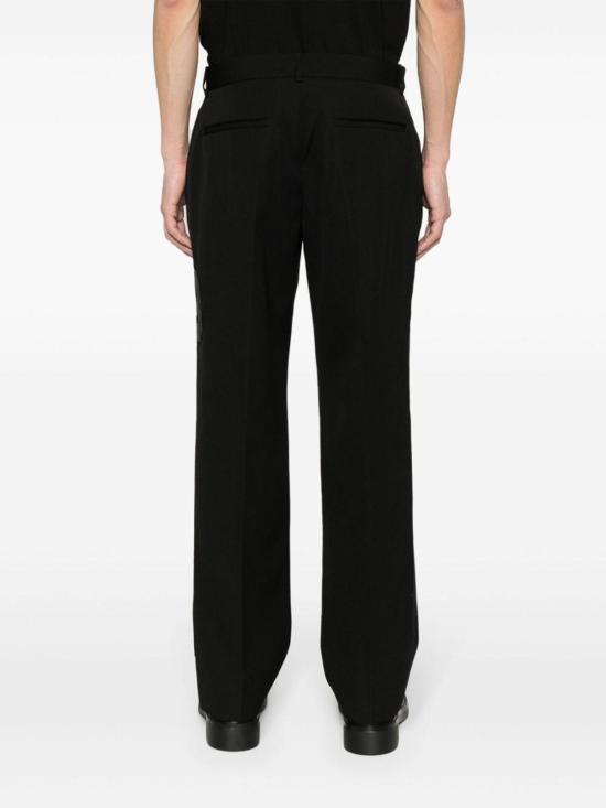  오프화이트 스트레이트 팬츠 OMCO038S24FAB0011010 Black - OFF WHITE
