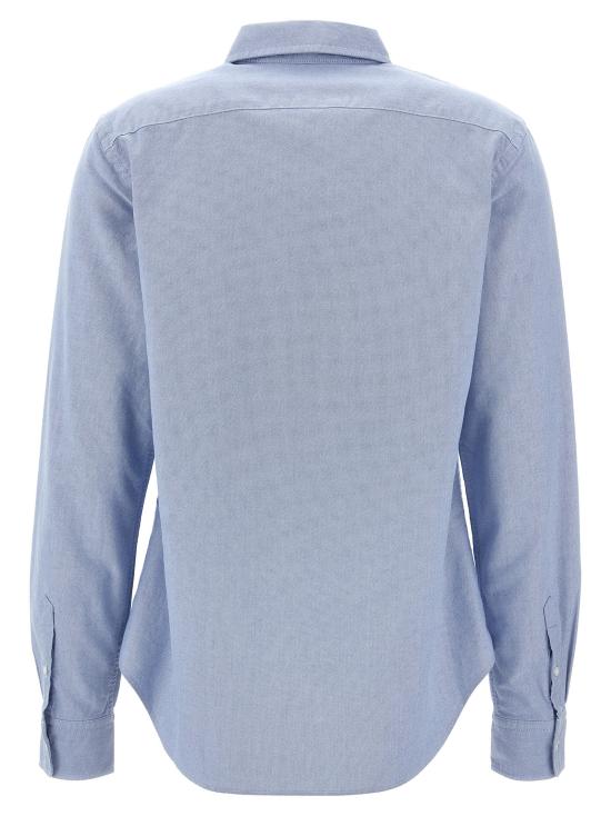 25FW 폴로 랄프로렌 슬림 핏 스트라이프 옥스포드 셔츠 211891377001 Light Blue - POLO RALPH LAUREN